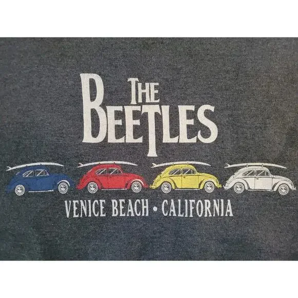 Beetles Grey Sweatshirt Women SZ M - Picture 4 of 4